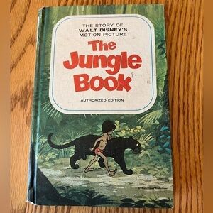 VINTAGE 1967 Disney The Jungle Book Authorized Edition Hardcover Book